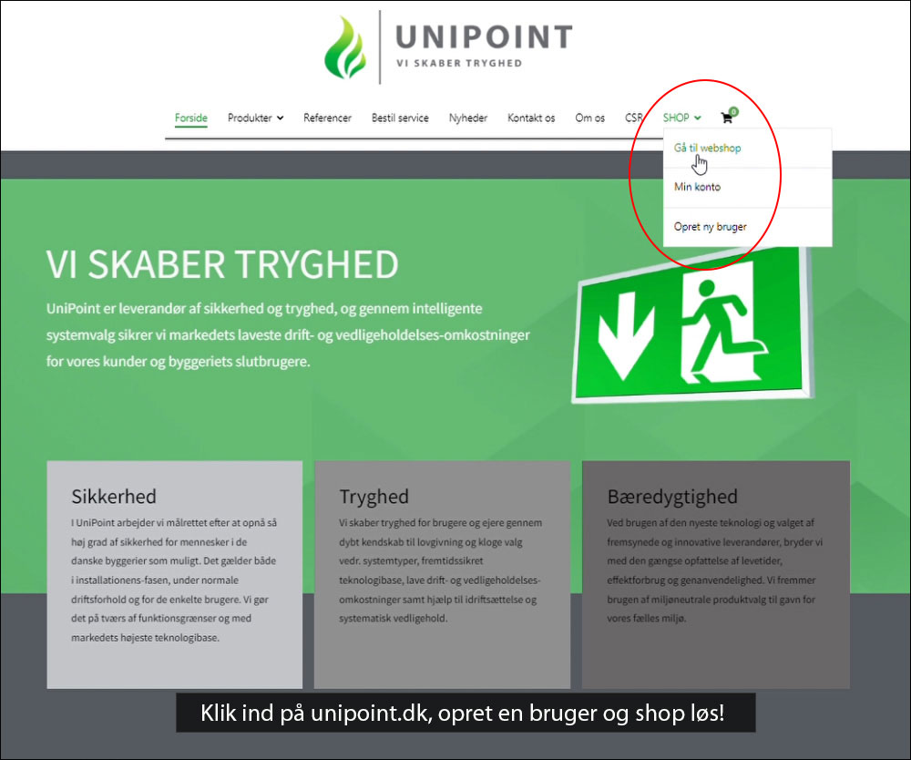 UniPoint har fået webshop!!!
